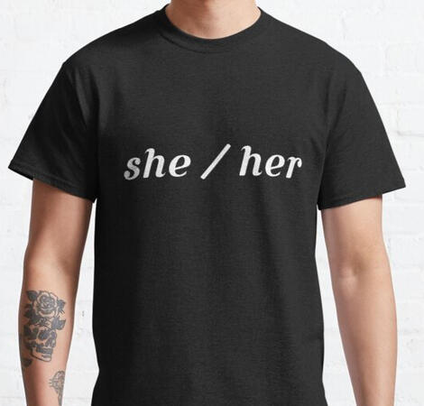 she/her pronouns